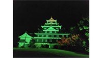 岡山城ライトアップイメージ（提供：岡山市）