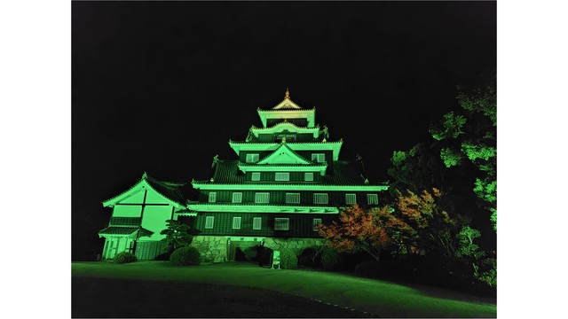 岡山城ライトアップイメージ（提供：岡山市）