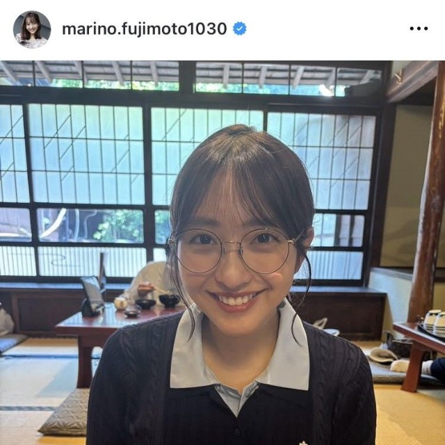 藤本万梨乃アナのインスタグラム＠marino.fujimoto1030より