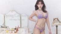 谷口めぐさんが登場した下着ブランド「RAVIJOUR」のビジュアル