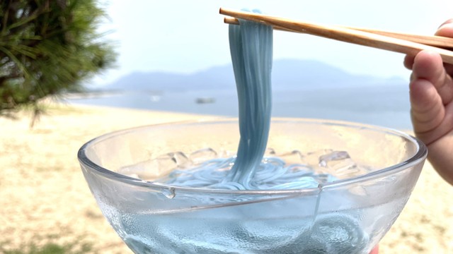 津田の松原サヌキブルーうどん　穴吹エンタープライズ 提供