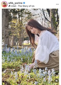 柴田祐里菜アナウンサーのインスタグラム＠uhb_yurinaより