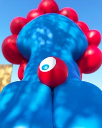 ミャクミャク（Expo2025 大阪・関西万博公式Xから）