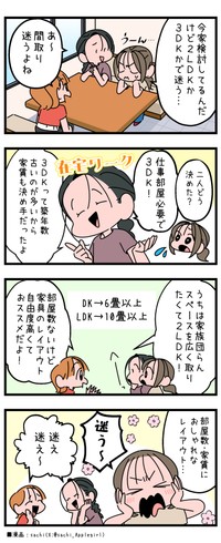 3DKか2LDKか…なかなか決められません