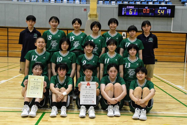 【女子決勝】日本航空―富士学苑（全国高校総体バスケ山梨県大会）