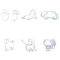 可愛い犬イラストのオーダーTシャツが完成します☆（提供：REMMEさん）