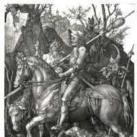 デューラー「騎士と死と悪魔」(部分)