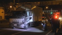 高松市でトラックが焼ける　高松まつりの警備中の消防職員が通報