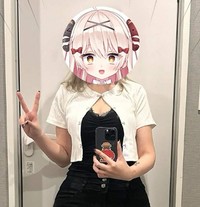 「ミュウツーみたい」と言われたという体型／べあもりゆるもさん提供＝画像をトリミングしています