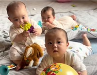 三人三様の三つ子ちゃん（提供：@ry_0926_momさん）