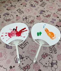 事業所ではうちわ作りなど、医療的ケア児が楽しめるイベントも開催