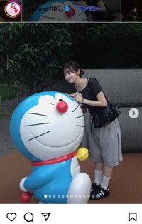 山﨑夢羽のインスタグラム＠_yuhane1105_より