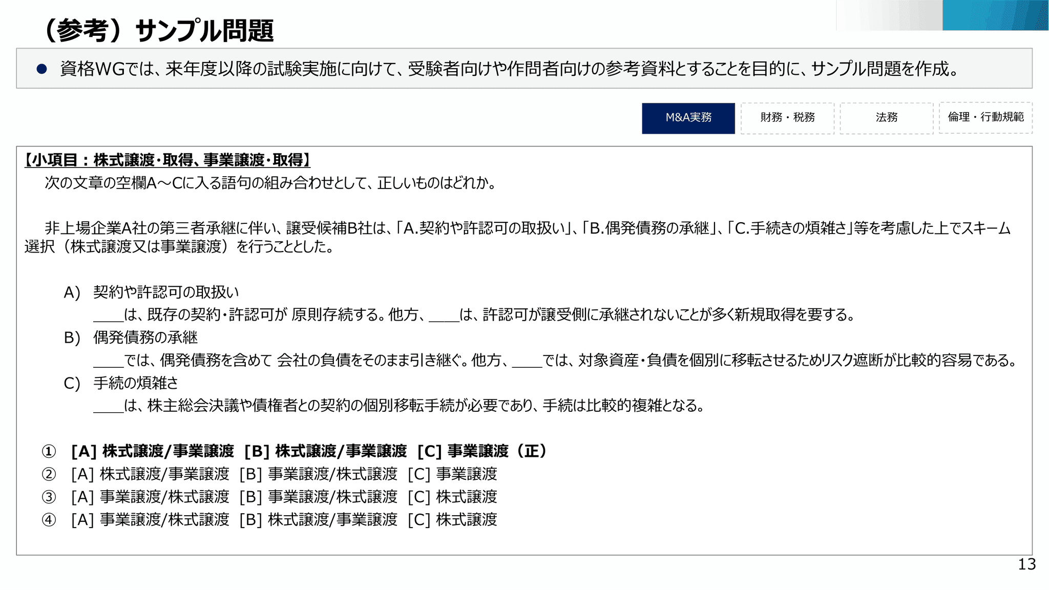 中小M&A資格試験、中小企業庁が準備 CBT方式で1万人受験を想定 | ツギノジダイ