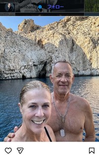 トム・ハンクスのインスタグラム＠tomhanksより