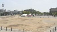 丸亀市民会館の建設地　丸亀市大手町　2023年4月撮影