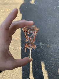 溶けたように見えるドリップランプ…この世のものではないかの