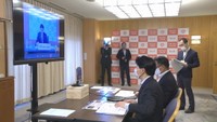 岡山県庁にてウェブ会議で国への提案