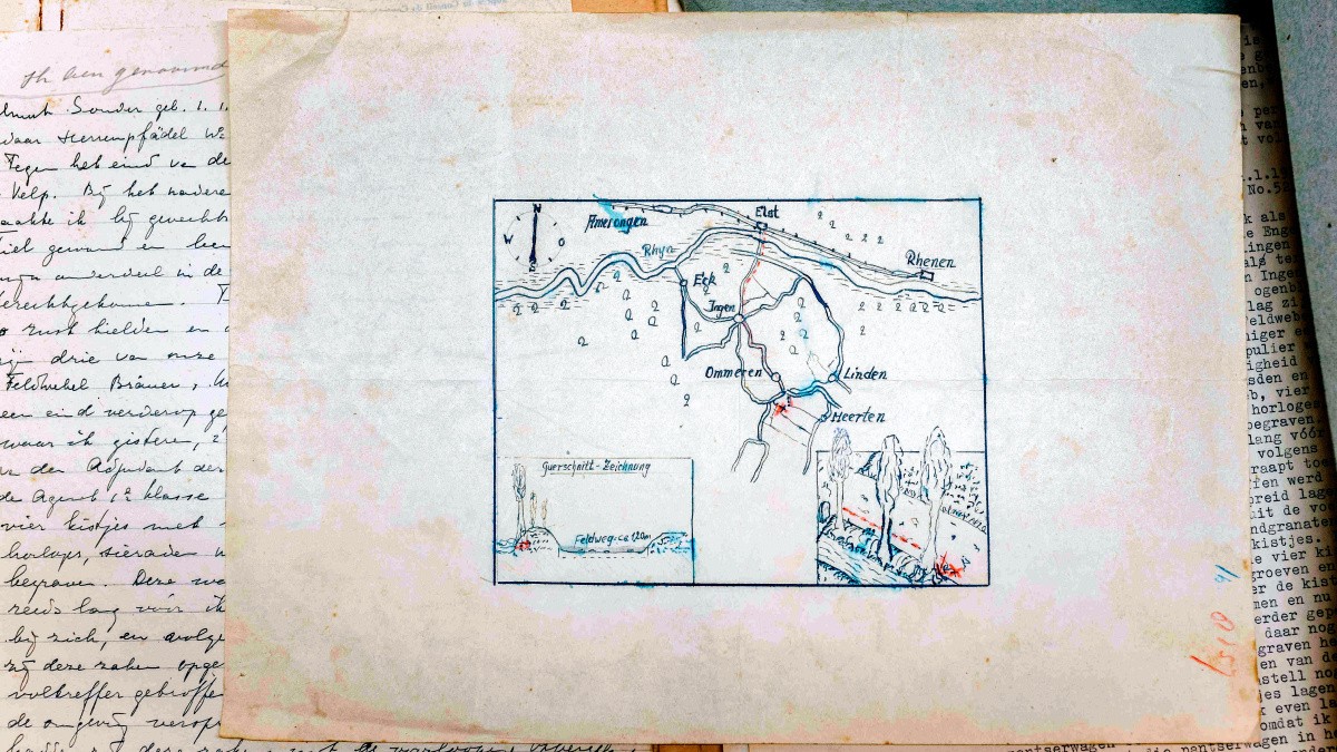 ナチス兵の隠し財宝、オランダの村で見つかるか？手書き地図の機密解除