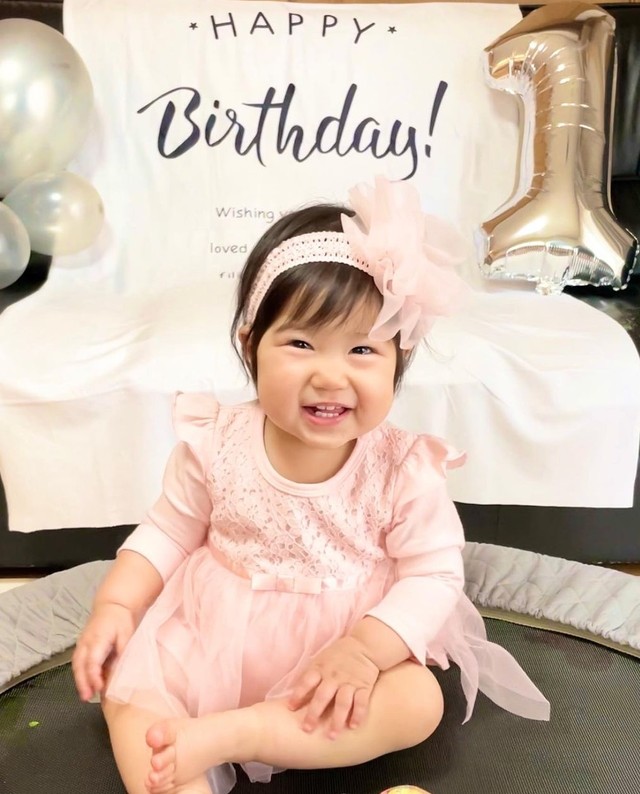 次女ちゃん1歳のお誕生日！（提供：rare cheese babyさん）