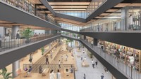 拠点施設のスキップフロア　完成イメージ（坂出市提供）