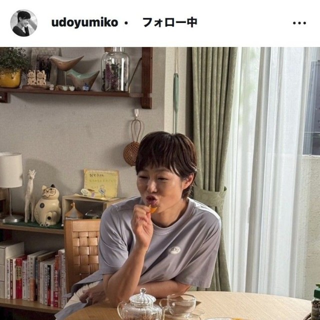 有働由美子アナウンサーのインスタグラム＠udoyumikoより