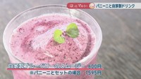 自家製ブルーベリーのスムージー　600円　※パニーニとセットの場合1595円