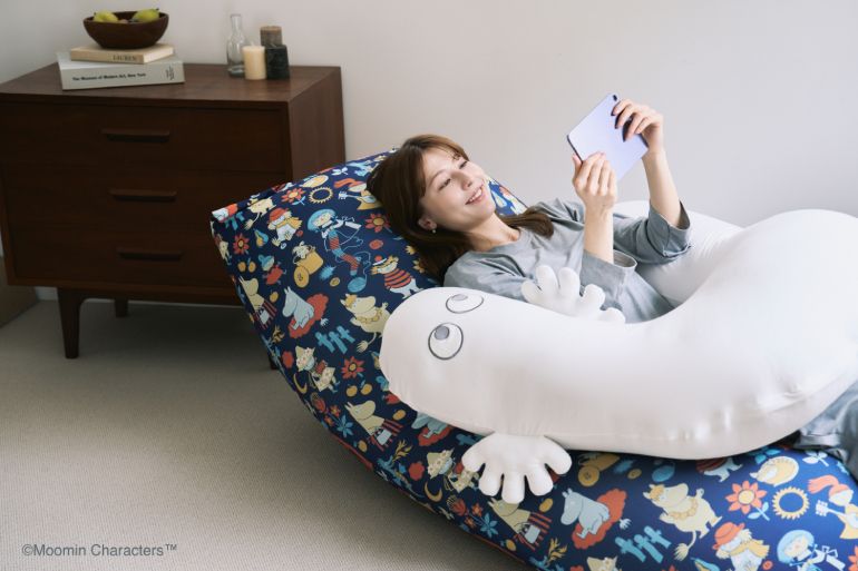 これは反則】ニョロニョロを抱いて眠れる……ムーミン×Yogibo新作が可愛