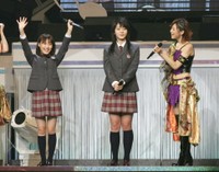 ファンの前に初めて登場したリンリン（左）とジュンジュン＝2007年5月撮影