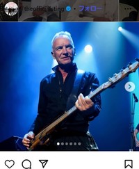 スティングのインスタグラム＠theofficialstingより