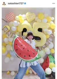 佐藤栞里のインスタグラム＠satoshiori727より