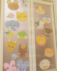 画家の経験を活かし子供たちのために様々な工夫を凝らす栗田さん。これはお風呂嫌いだった娘さんのために作った動物／栗田知佳さん（@kuritadrawing）提供