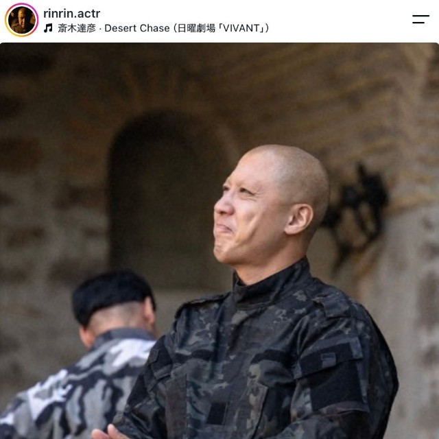 俳優のリンリンさん（本人のインスタグラムから）