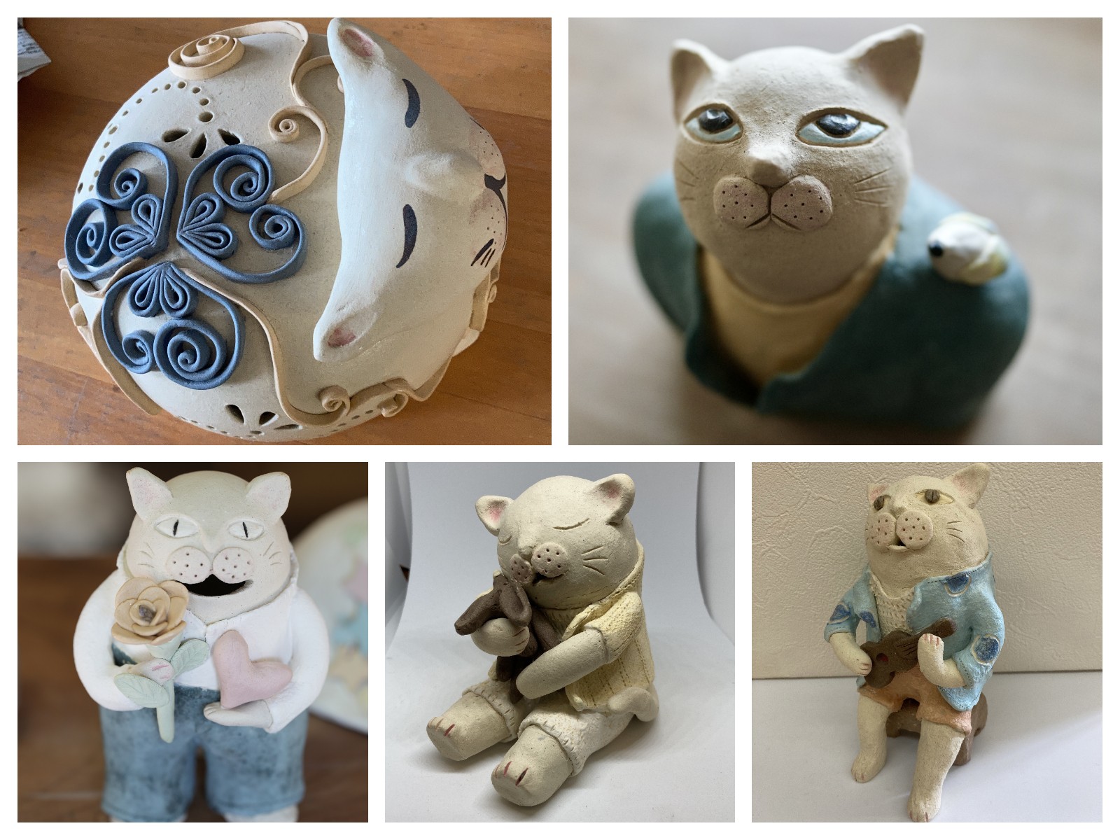 なに作ってるん？」生徒たちのそばで作陶を見守る陶芸教室の猫｜まいど 