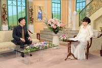 「徹子の部屋」　黒柳徹子（右）、尾上右近＝テレビ朝日提供