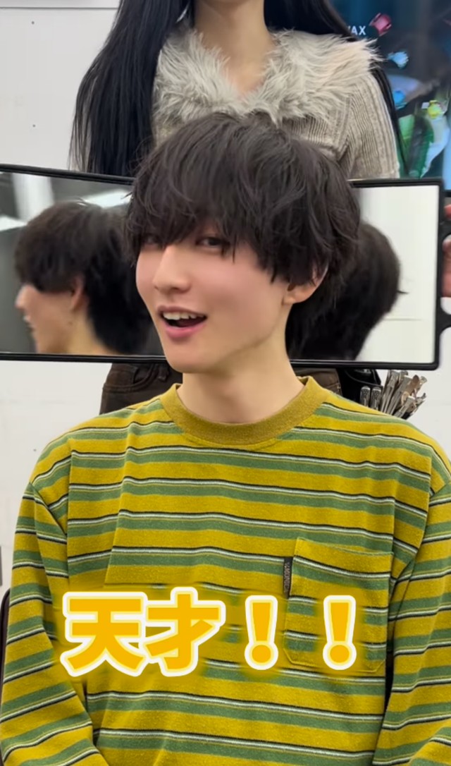 マッシュヘアへのイメチェン後/ sakiさん（@lipps_saki）提供