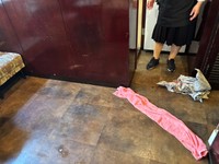 トイレ詰まりが発生した直後の店内（珈琲王城の公式Xから）
