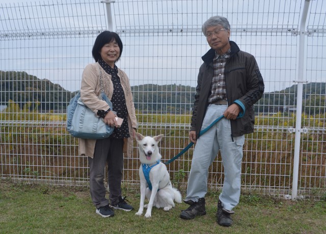 ご家族が育てているお米の品種名は、愛犬にちなんで「にこまる」