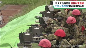 春に入隊した女性自衛官が実弾射撃訓練　陸上自衛隊東北方面隊