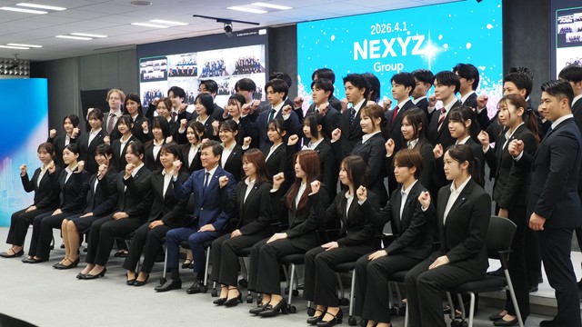 140人超が決意新た 「NEXYZ.Group」の入社式　高松など全国10拠点とつなぎ実施