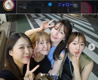 解散後も定期的に集まっている元「チャオ ベッラ チンクエッティ」の（左から）後藤夕貴、岡田ロビン翔子、諸塚香奈実、橋本愛奈＝橋本愛奈のインスタグラム＠aina_hashimot0より