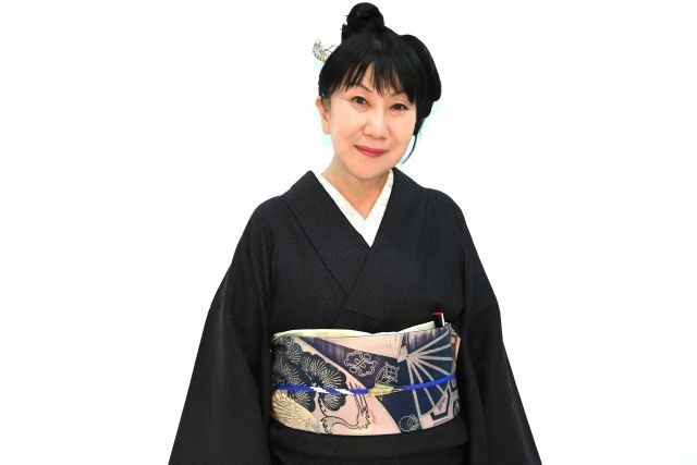 映画『ぶぶ漬けどうどす』で京都の老舗扇子の女将を演じた室井滋（撮影：磯部正和）