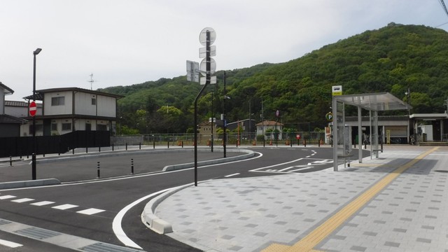 JR備前一宮駅の駅前広場 ロータリーが完成　乗降場・歩道を設けて安全に　岡山市