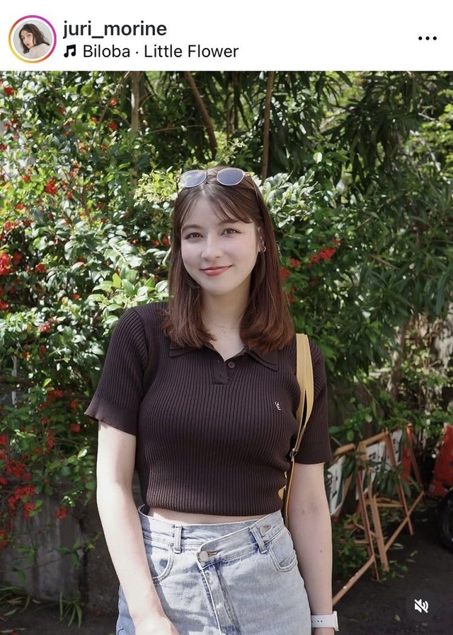 森音朱里のインスタグラム＠juri_morineより