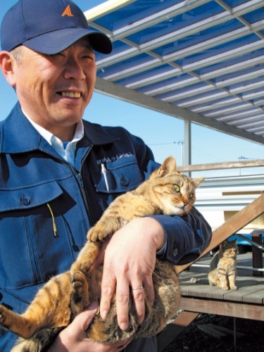 猫たちに信頼されすぎている高橋さん