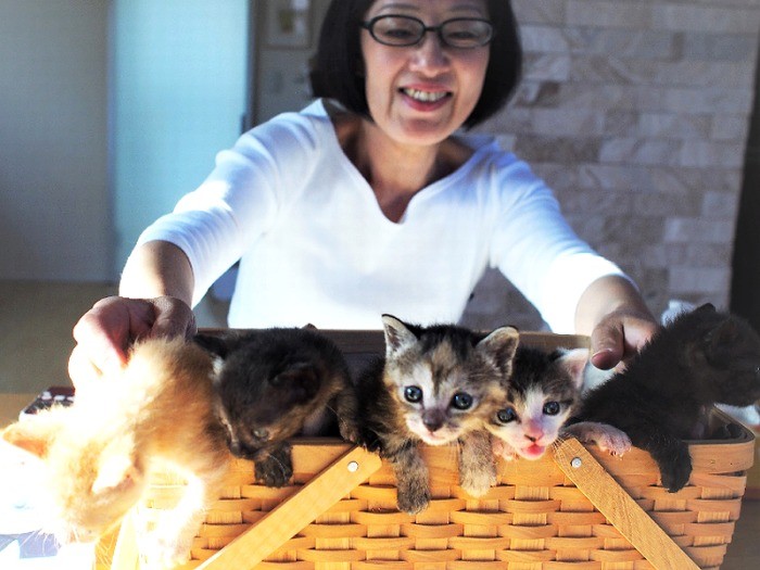 お腹いっぱいになった5匹