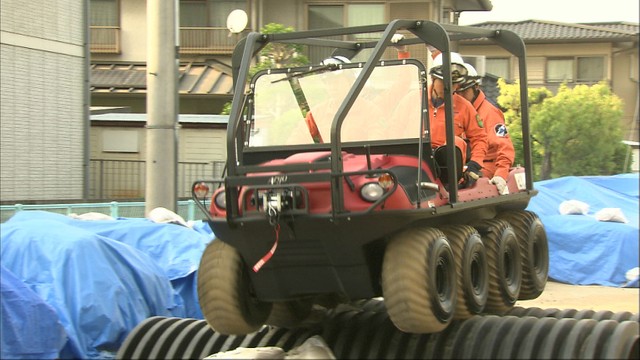 災害時の救助や物資の運搬を行う　水陸両用バギーが消防局に配備　岡山・倉敷市