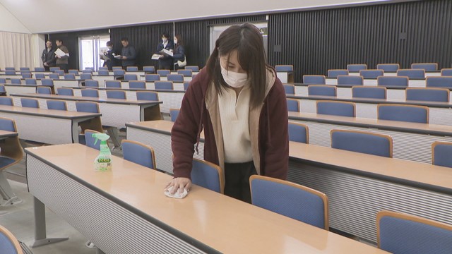 前期入試の準備　岡山大学津島キャンパス　岡山・北区津島中