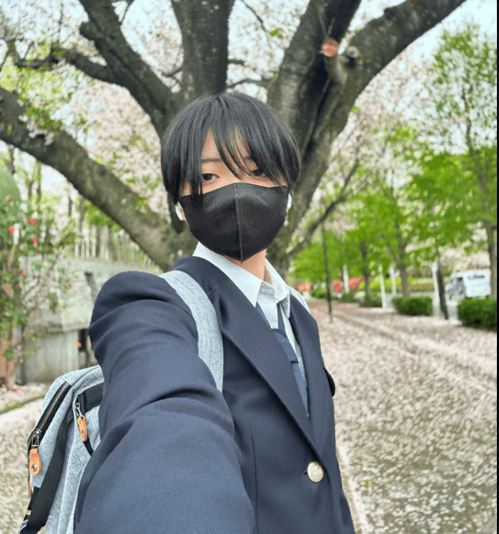高校３年生の枕野サラさん 画像提供：枕野サラ