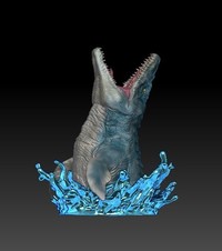 水しぶきを試行錯誤しました（提供：造形作家いち。さん）