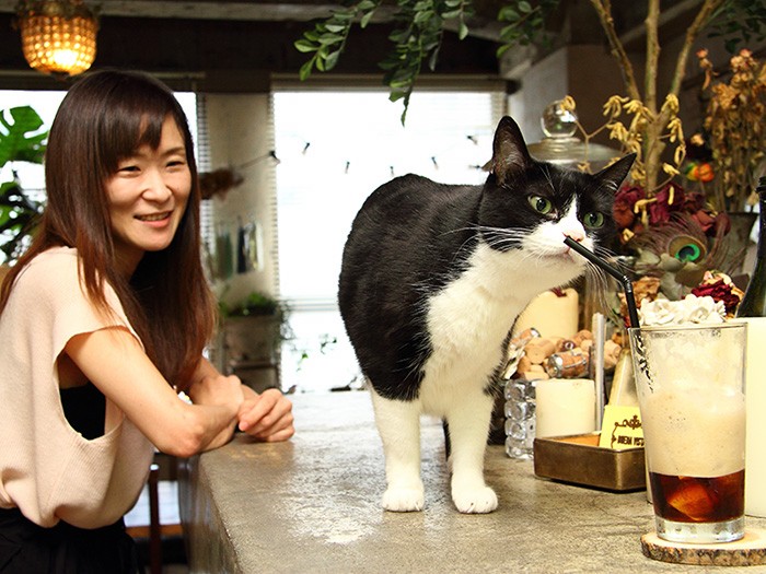 自然体の接客がモットー。なごみます